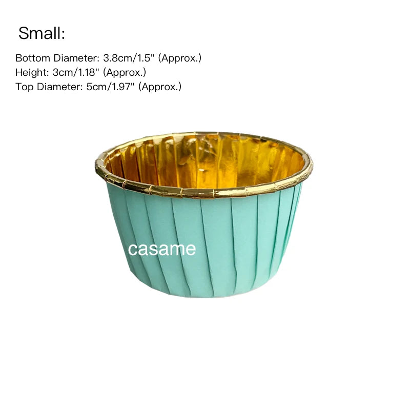50 pcs Small Mini Pack Muffins Cup Paper Cupcake Wrappers Baking Cups Cases Muffin Boxes DIY Cake Tools Kitchen Baking Supplies