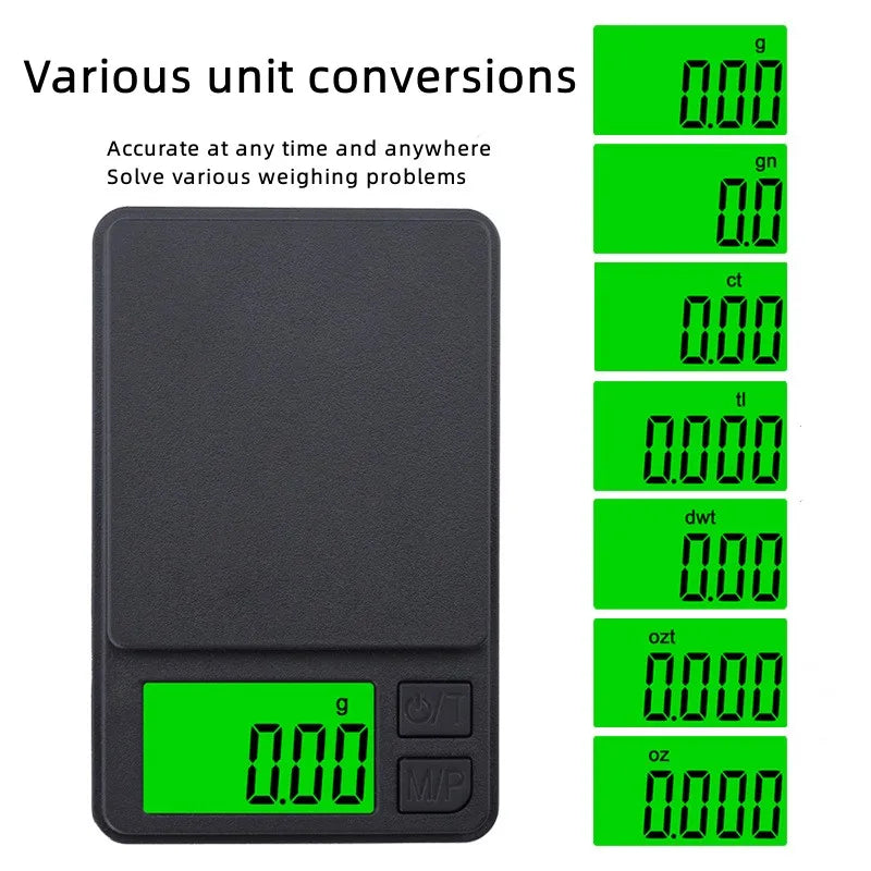 100/500/1kg 0.01g mini digital scale high precision electronic pocket scale jewelry weight kitchen portable electronic scale