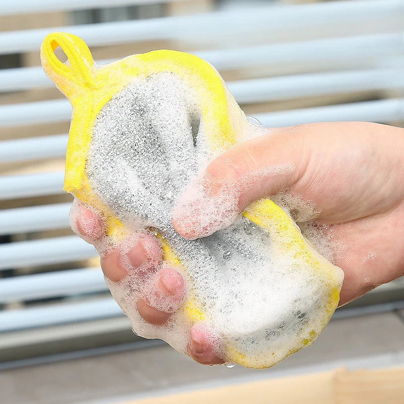 10/20/50PCS Double Side Dishwashing Sponge Dish Washing Brush Pan Pot Dish Wash Sponges Household Cleaning Reusable Kitchen Tool