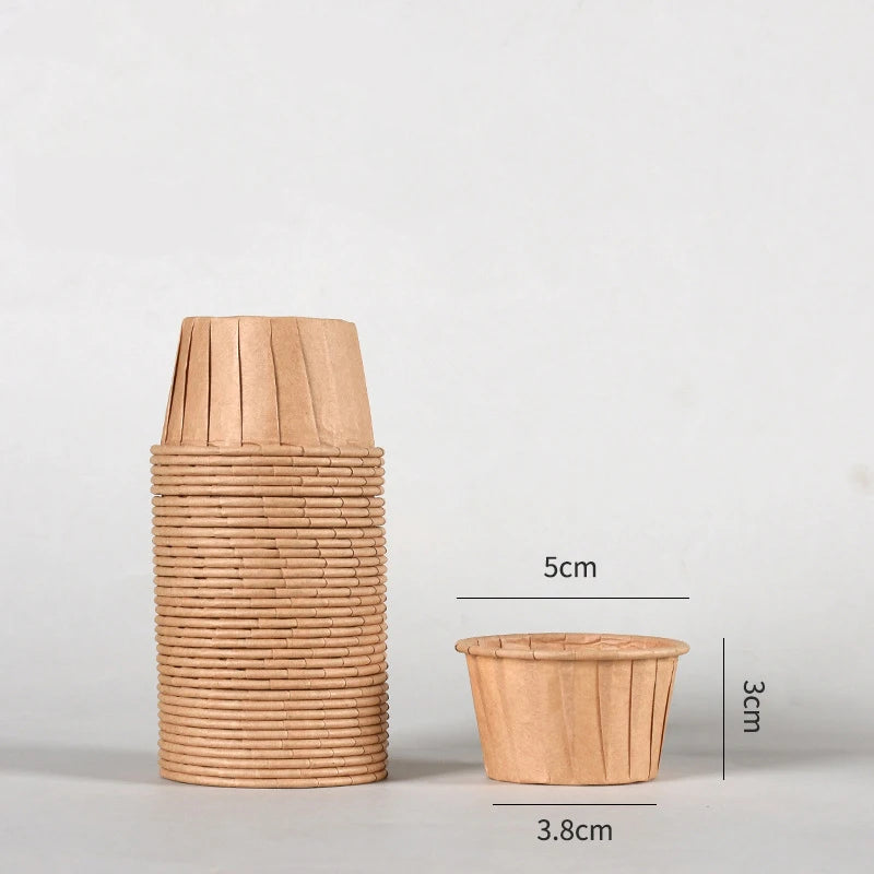 50 pcs Small Mini Pack Muffins Cup Paper Cupcake Wrappers Baking Cups Cases Muffin Boxes DIY Cake Tools Kitchen Baking Supplies