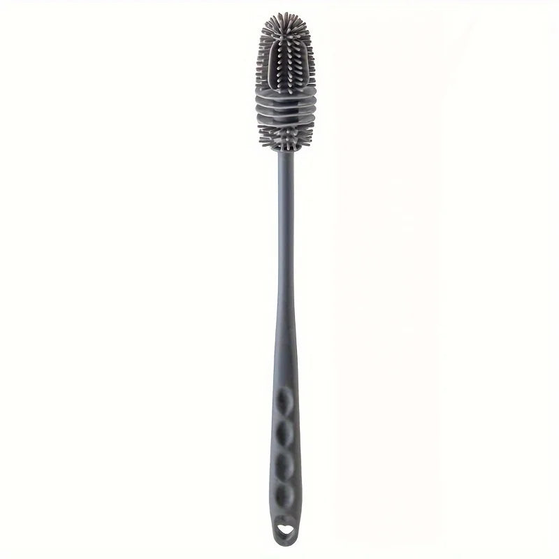Silicone Cup Brush Milk Bottle Cleaning Brush Long Handle Water Bottles Cleaner Glass Cup Cleaning Brush Kitchen Cleaning Tools