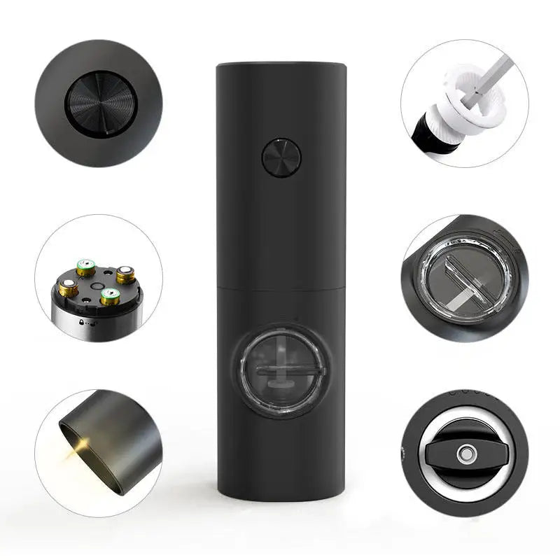 Electric Automatic Salt and Pepper Grinder Set Rechargeable Battery Gravity Spice Mill Adjustable Spices Grinder Kitchen tools