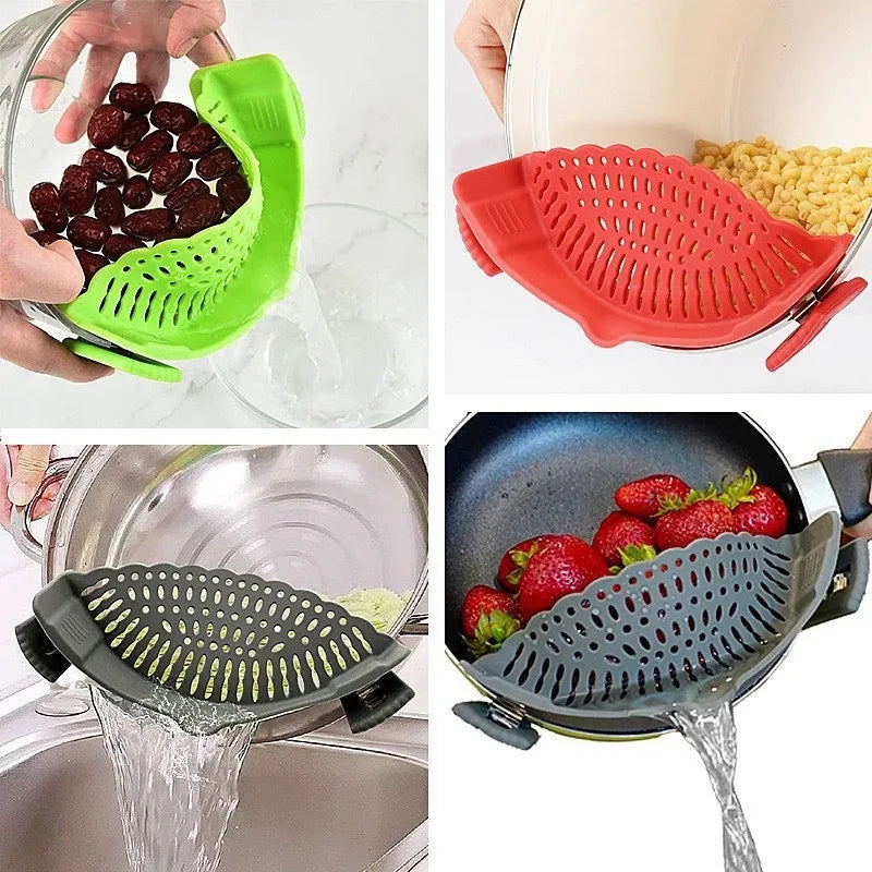 Filter,silicone pot filter,adjustable filter suitable for pots,pans,and bowls,can filter surfaces,filters,kitchen tools